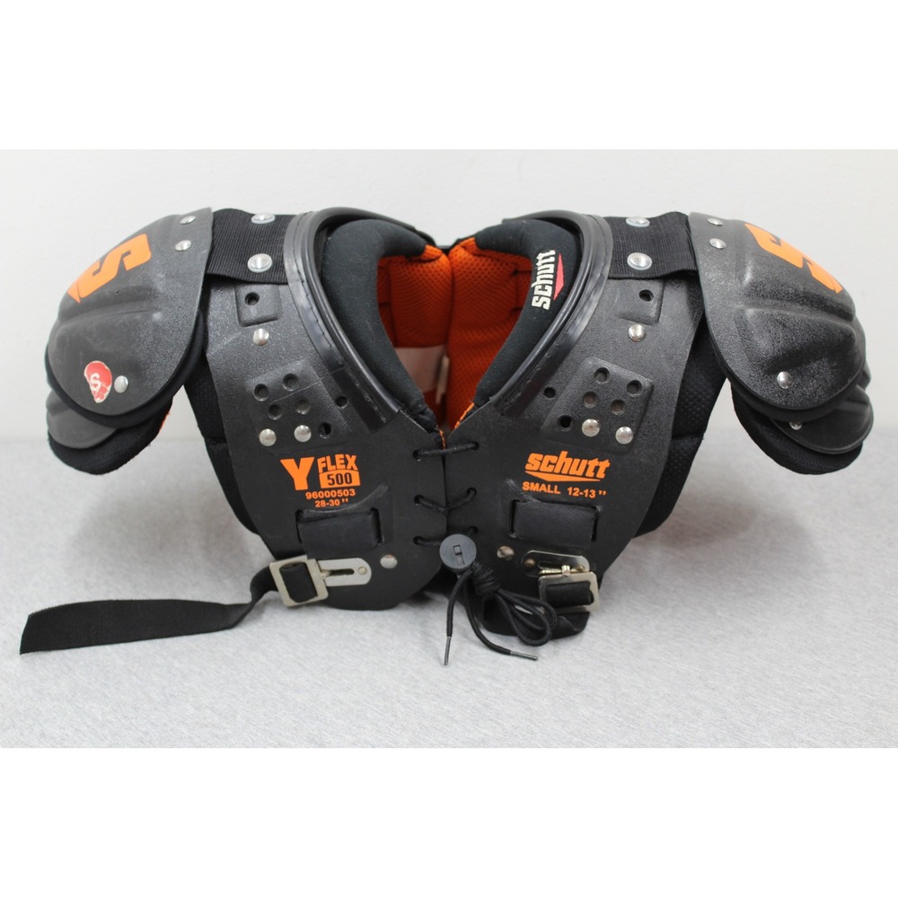 Schutt Football Shoulder Pads Youth Small Black Y-Flex 500 All Purpose Padding